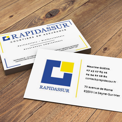 2025, carte de visite pour l'entreprise Rapidassur